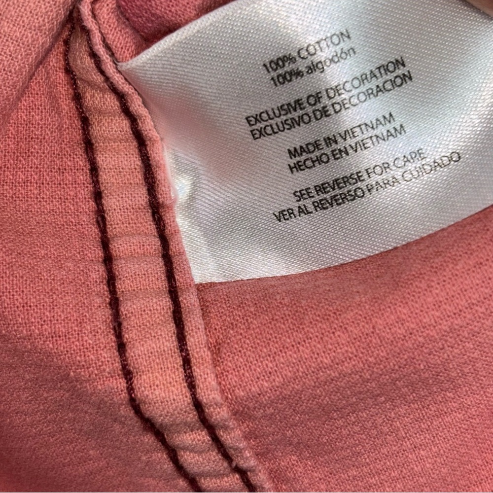 Eddie Bauer Corduroy Shirt Size Large Red - Picture 8 of 9